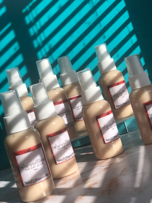 Rosewater + Glycerin Toner.